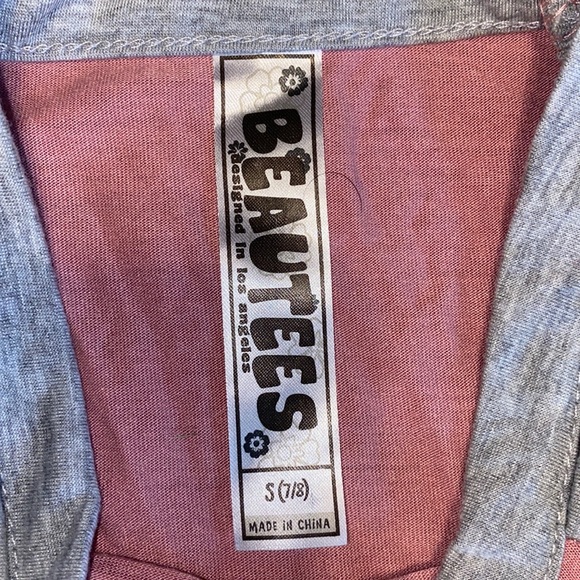 Pink and gray graphic t-shirt - Picture 3 of 3